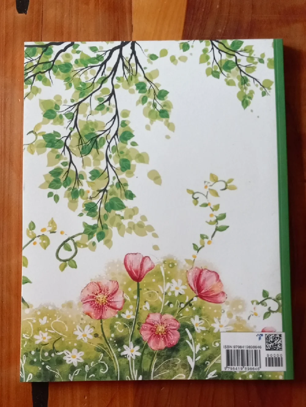 Spring Floral Hummingbird Large Print Address Book New